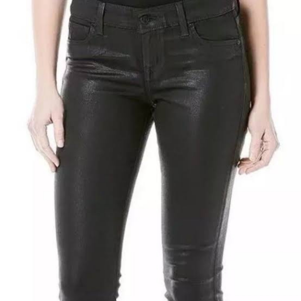 Level 99 size 32 Black Coated Skinny Jean